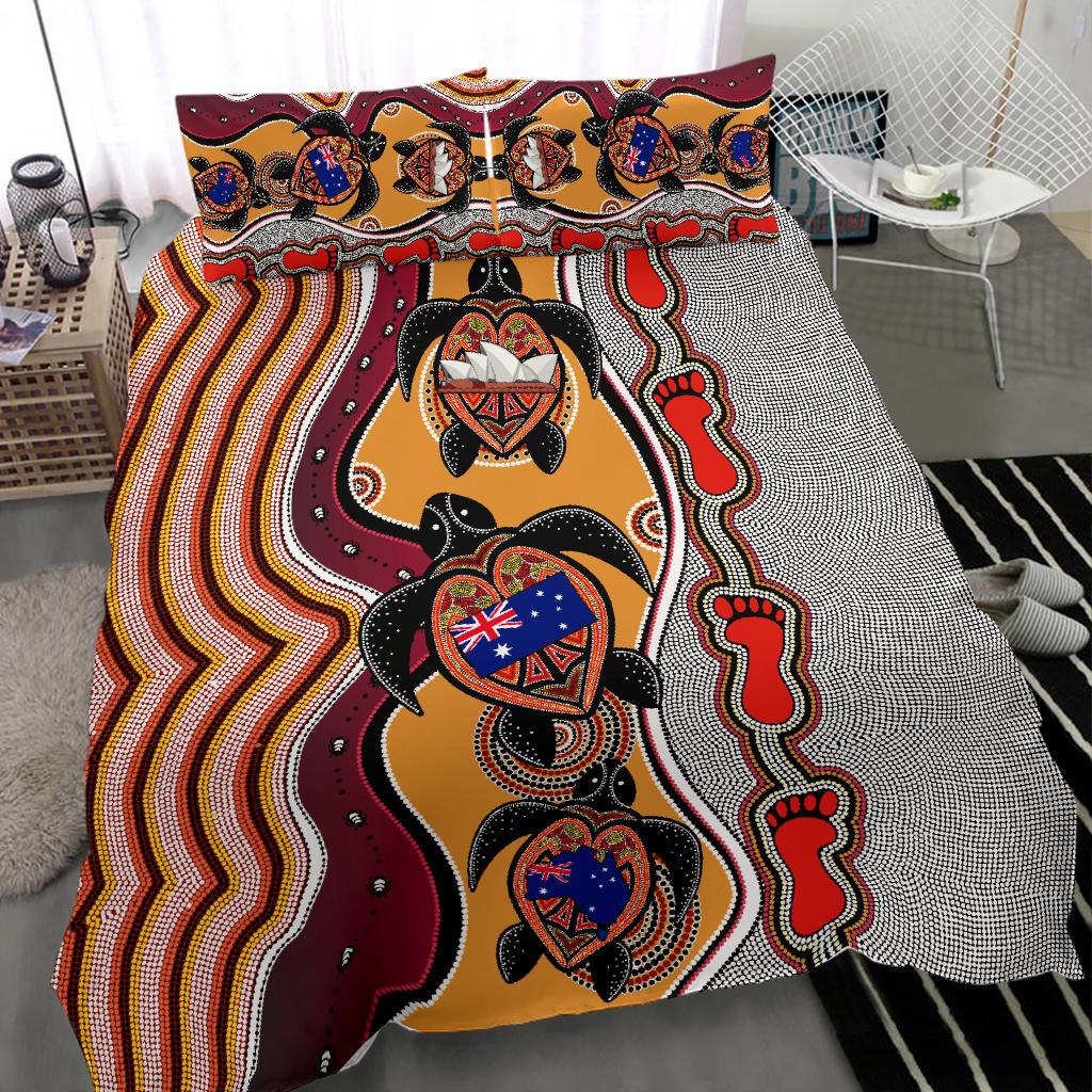 aboriginal-bedding-set-turtle-australia-flag-footprint-sydney-opera
