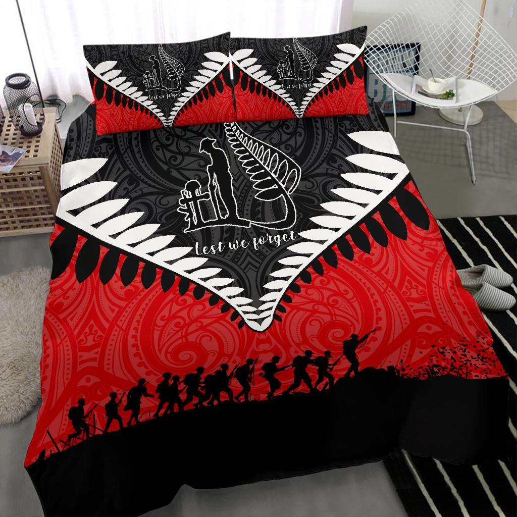 new-zealand-anzac-bedding-set-lest-we-forget-silver-fern-duvet-cover-and-pillow-case-red