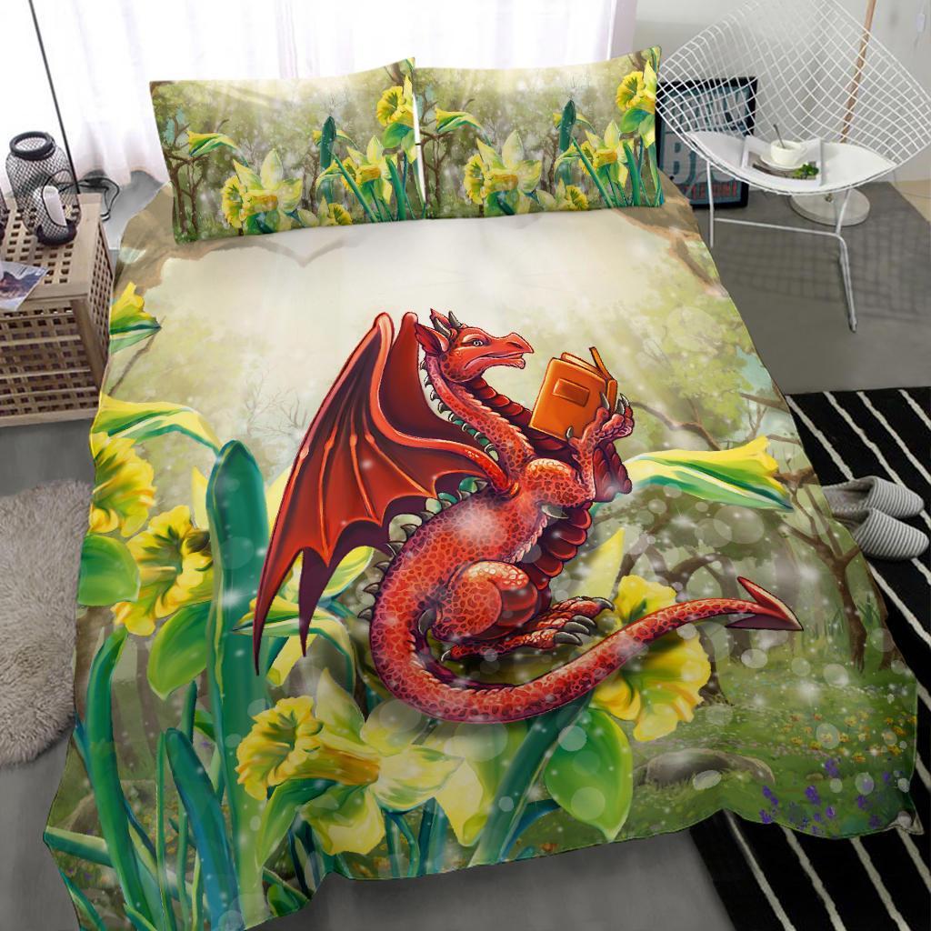 wales-bedding-set-dragon-with-flowers