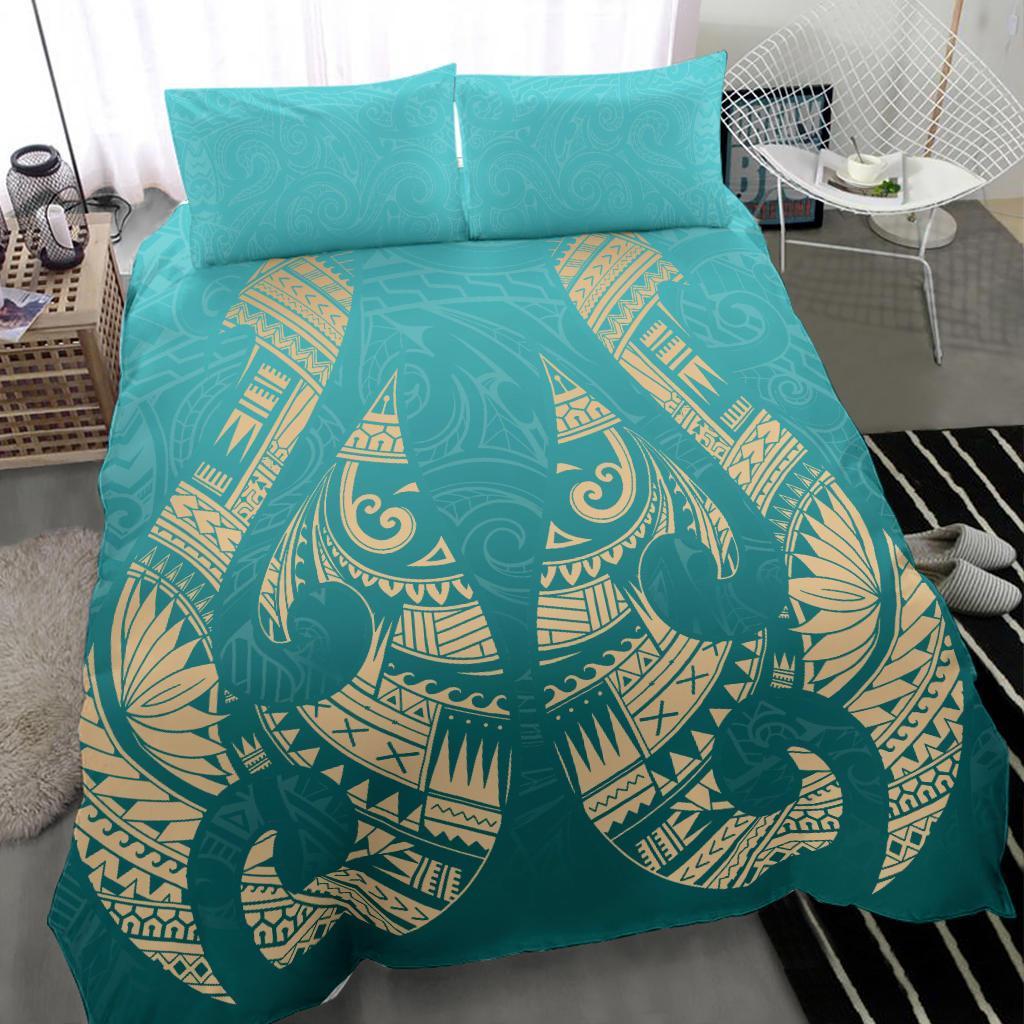 new-zealand-maori-hei-matau-tattoo-bedding-set