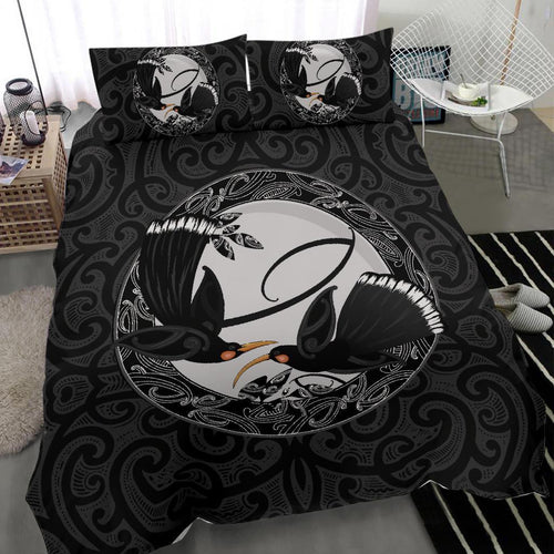 new-zealand-huia-bird-maori-bedding-set