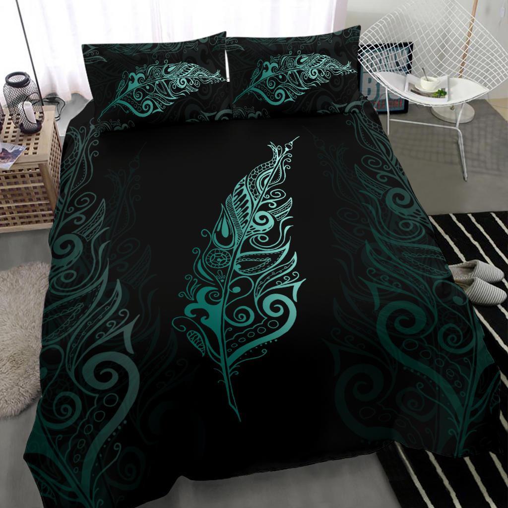 light-silver-fern-new-zealand-bedding-set-turquoise