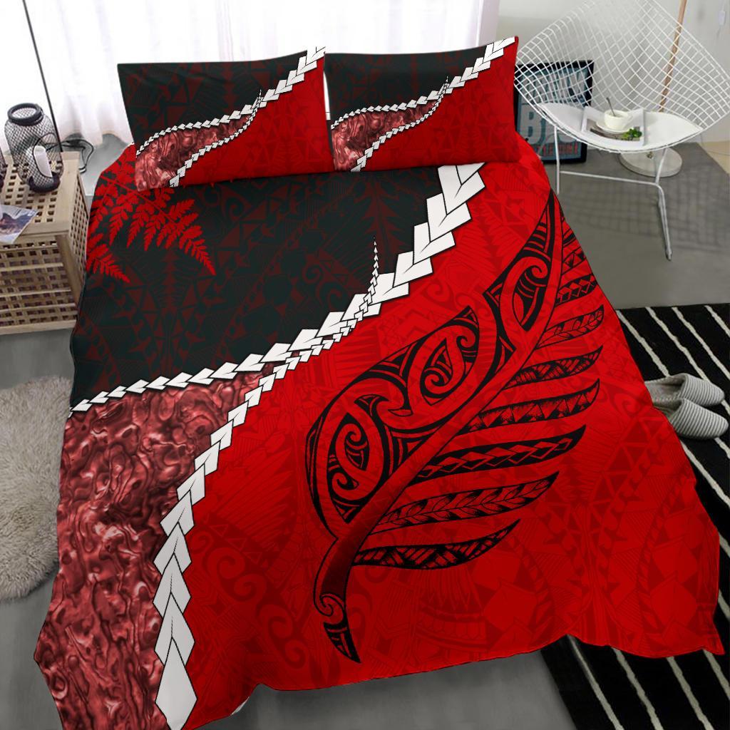 paua-shell-maori-silver-fern-bedding-set-red