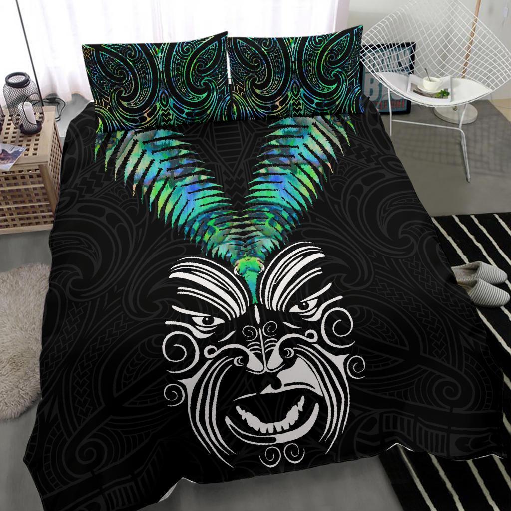 new-zealand-maori-moko-bedding-set-paua-shell