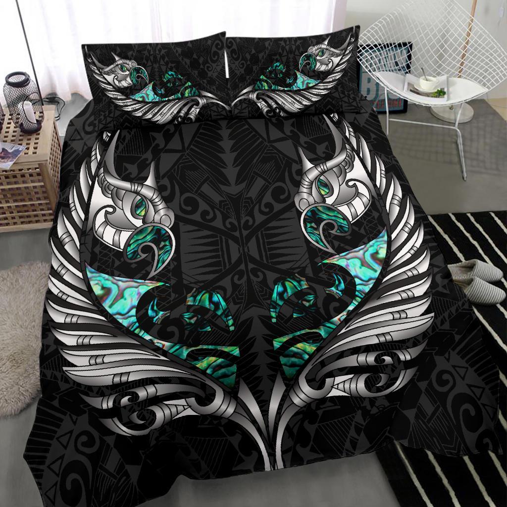 new-zealand-bedding-set-manaia-paua-fern-wing-white