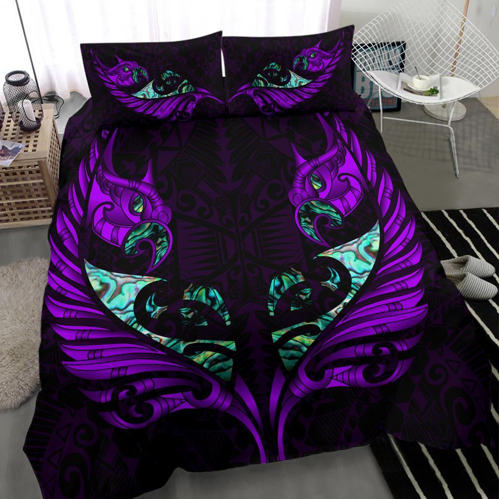 new-zealand-bedding-set-manaia-paua-fern-wing-violet