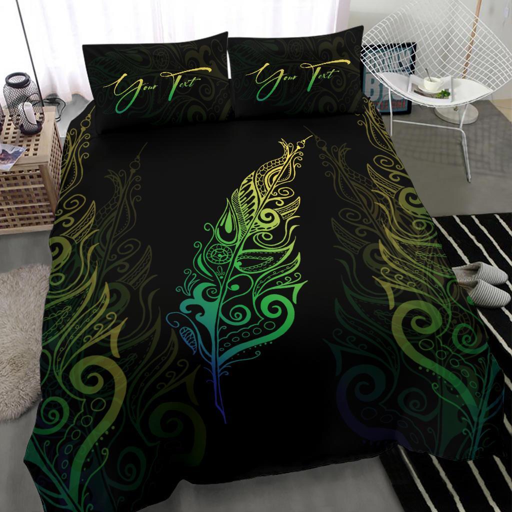 signature-custom-light-silver-fern-bedding-set-green