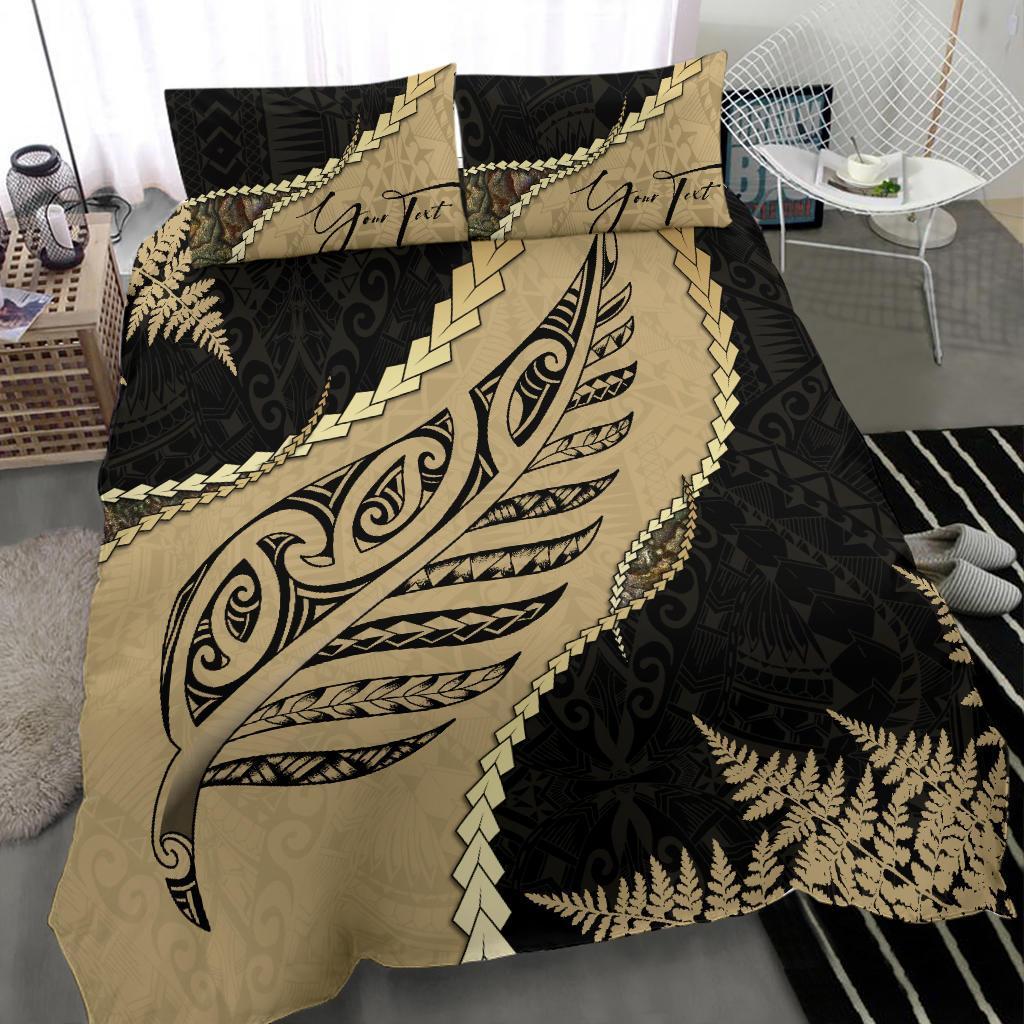 signature-custom-paua-shell-maori-silver-fern-bedding-set-golden