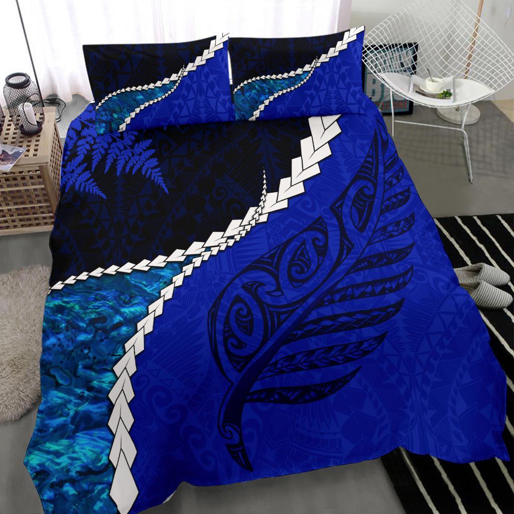 paua-shell-maori-silver-fern-bedding-set-cobalt