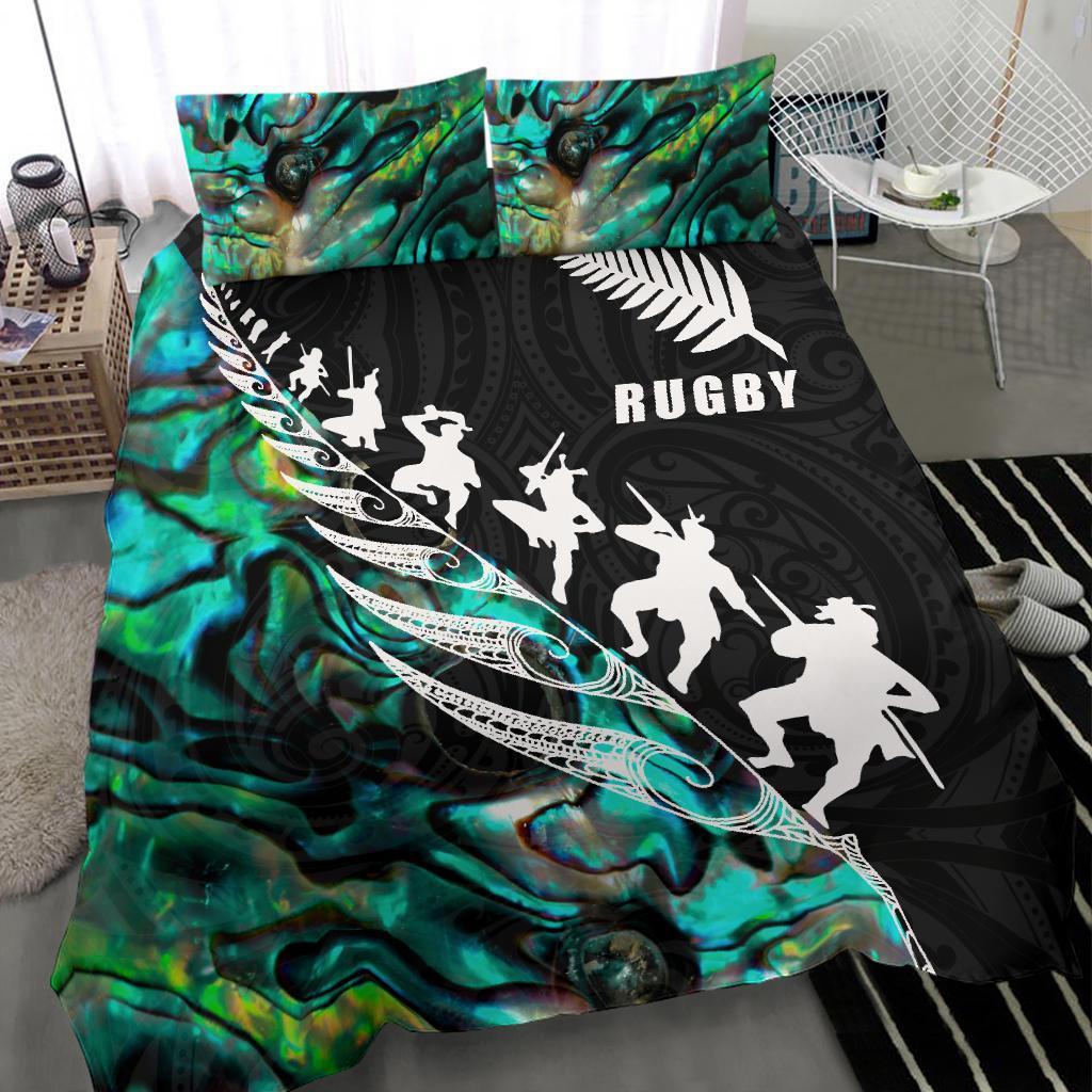 aotearoa-rugby-haka-fern-paua-shell-bedding-set
