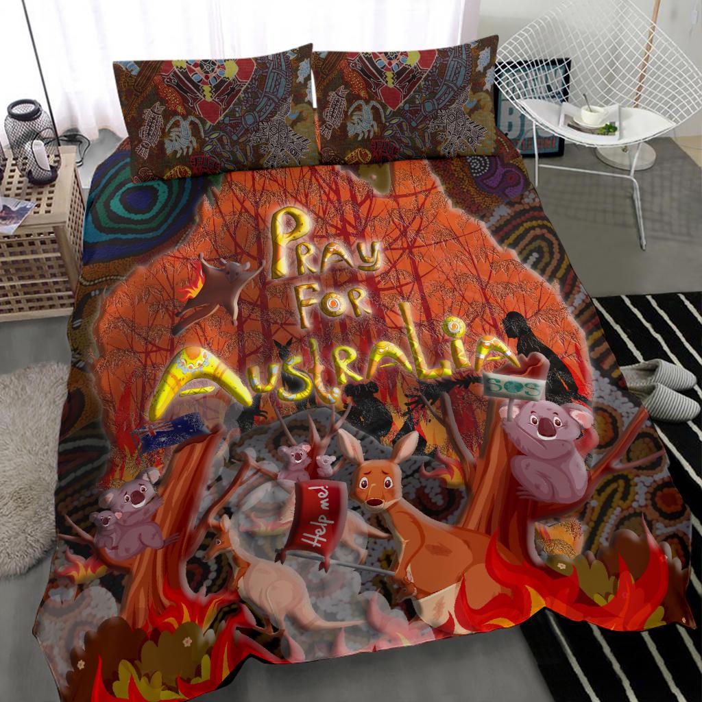 pray-for-australia-bedding-set-aboriginal-pattern-love-australia