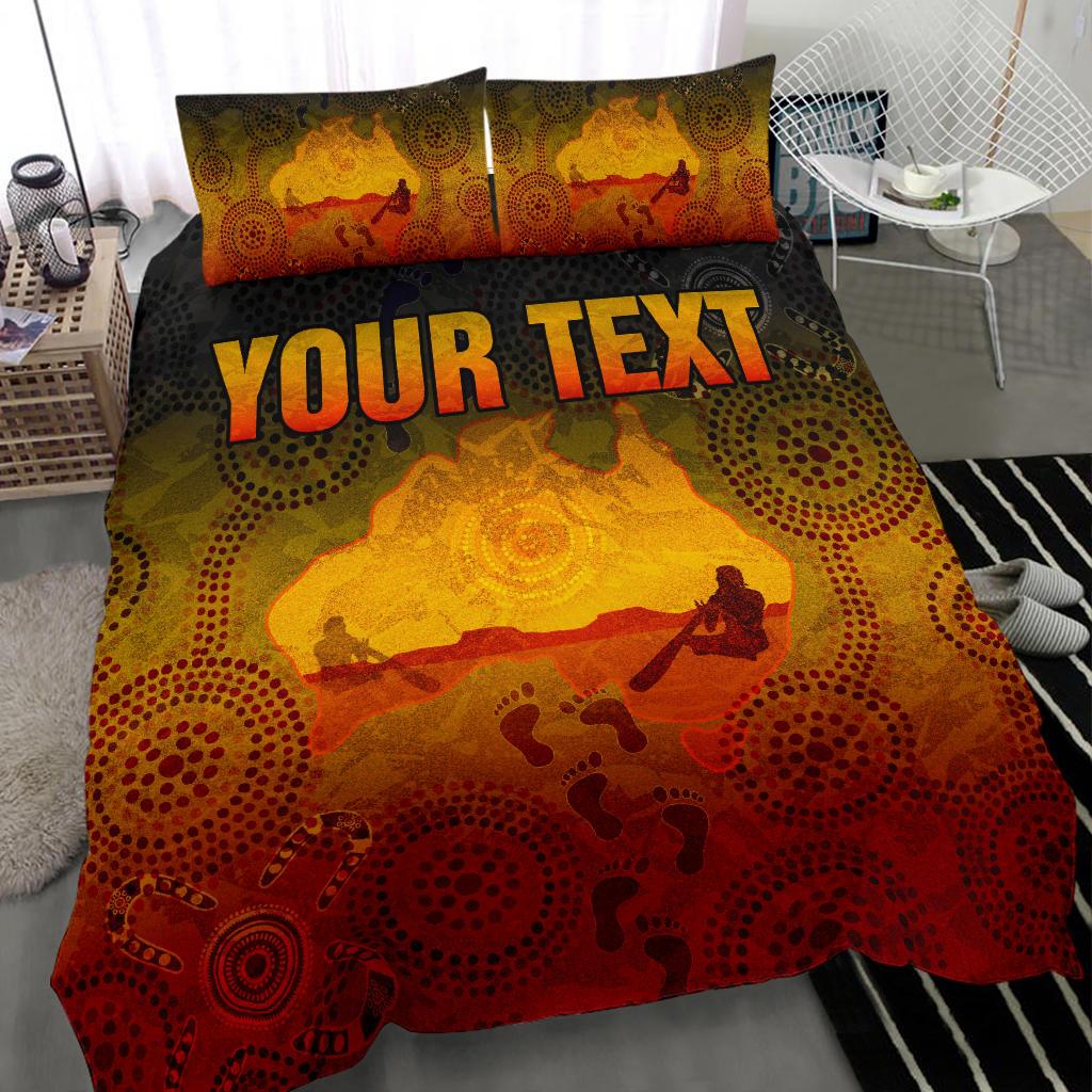 custom-aboriginal-bedding-set-australian-map-with-indigenous-color