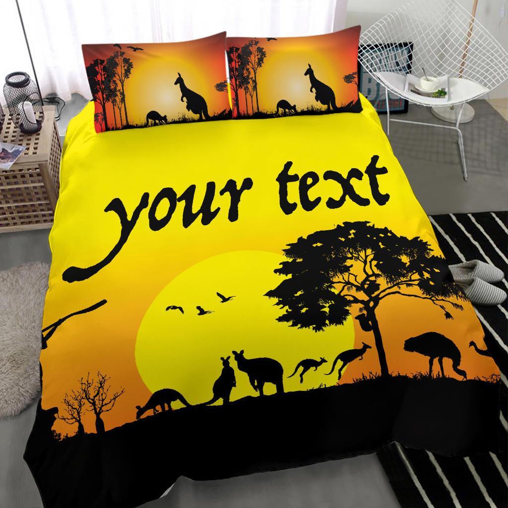 custom-text-bedding-sets-sunset-australia-view