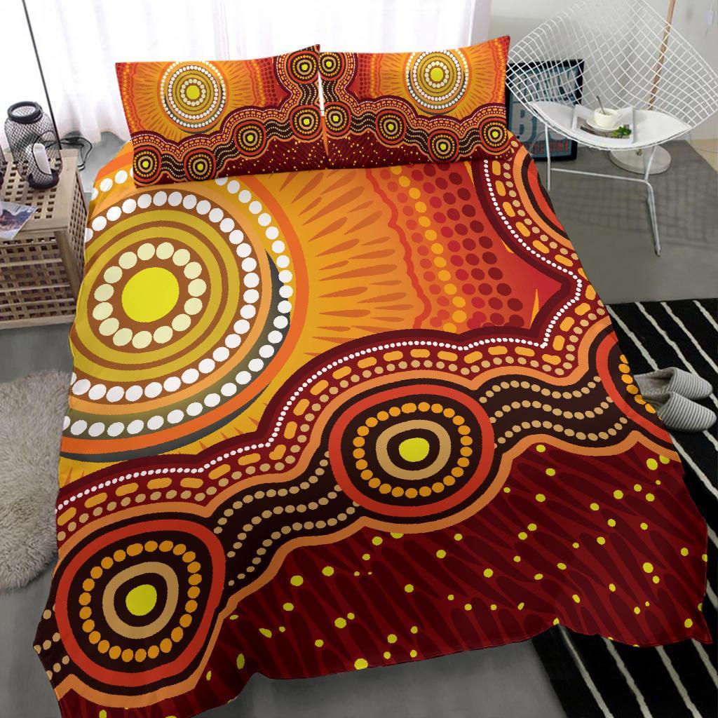 aboriginal-bedding-set-sunrise-aboriginal-art