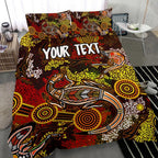 custom-aboriginal-bedding-set-kangaroo-and-lizard-dot-painting-art