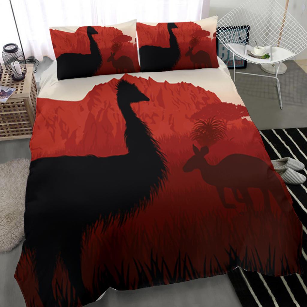 bedding-set-australian-nature-with-emu-and-kangaroo