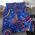aboriginal-bedding-set-indigenous-footprint-patterns-blue-color