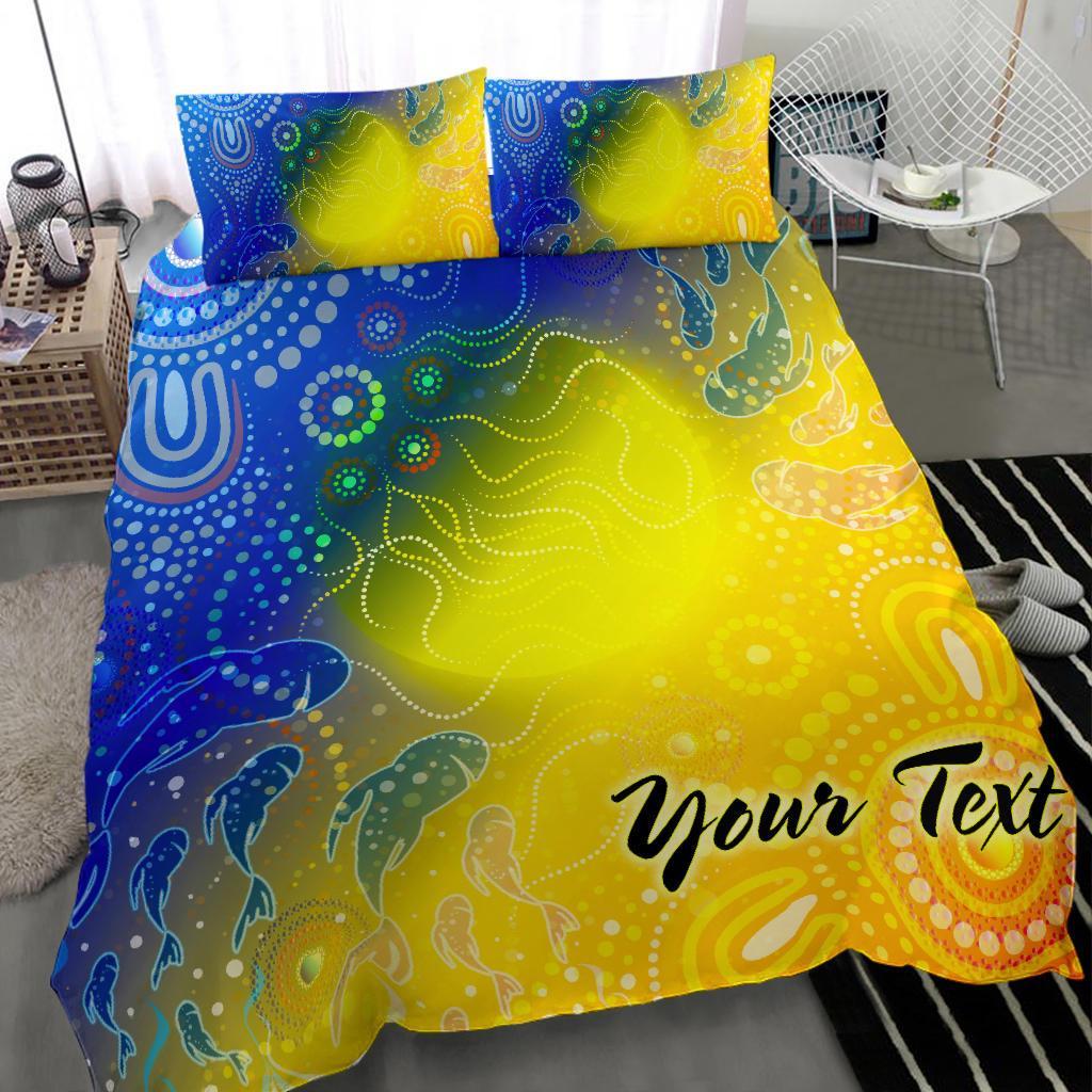 custom-text-aboriginal-bedding-set-indigenous-fishing