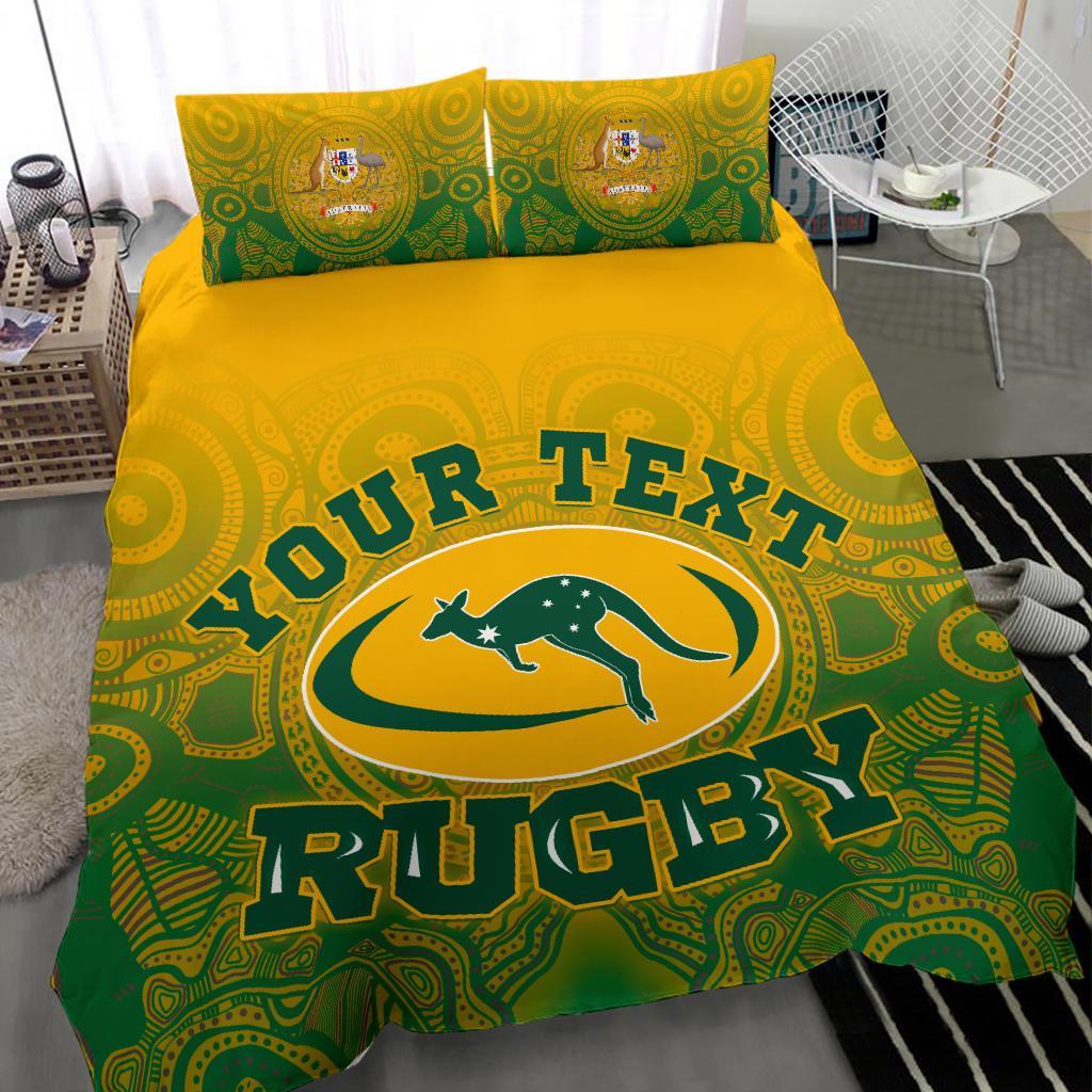 custom-aboriginal-bedding-set-australia-rugby-and-coat-of-arms