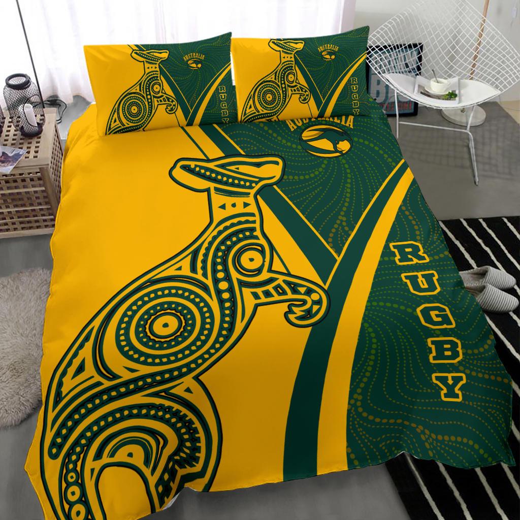 rugby-bedding-set-australian-rugby-kangaroo-aboriginal-patterns