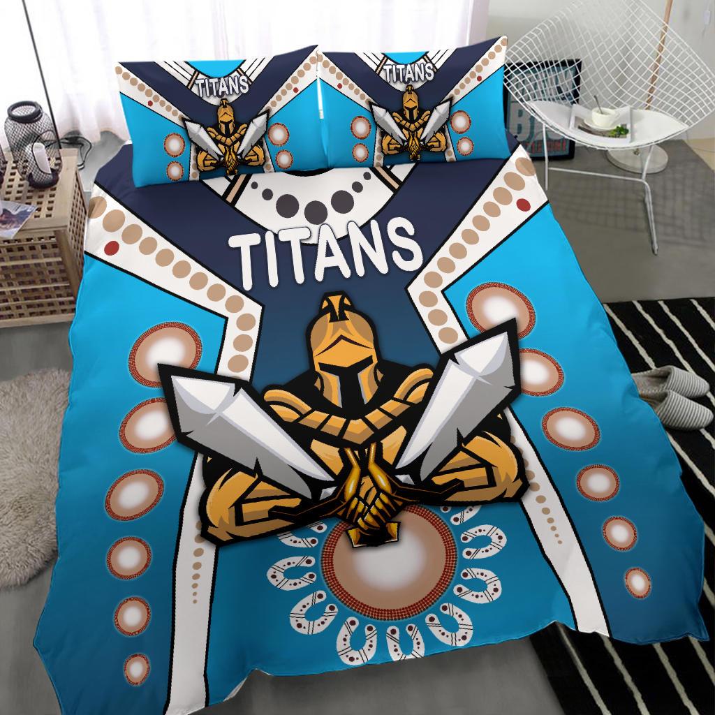 gold-coast-bedding-set-titans-gladiator-simple-indigenous