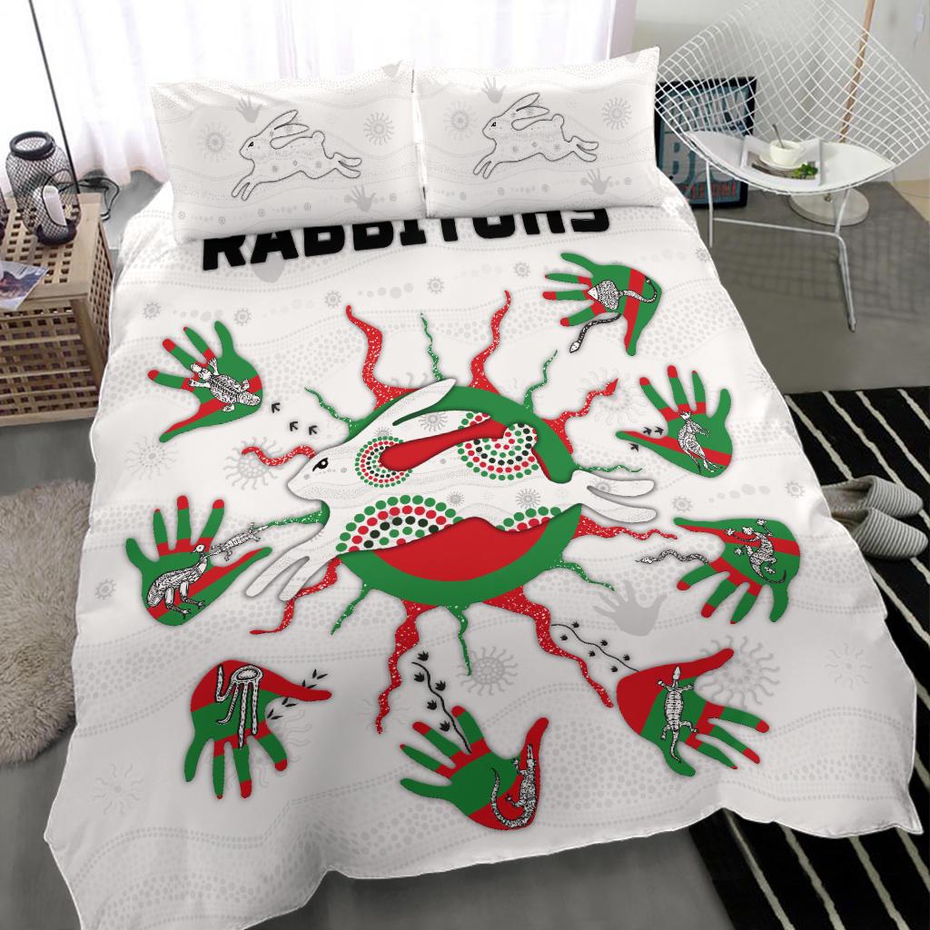 rabbitohs-indigenous-bedding-set-animals-aboriginal-1