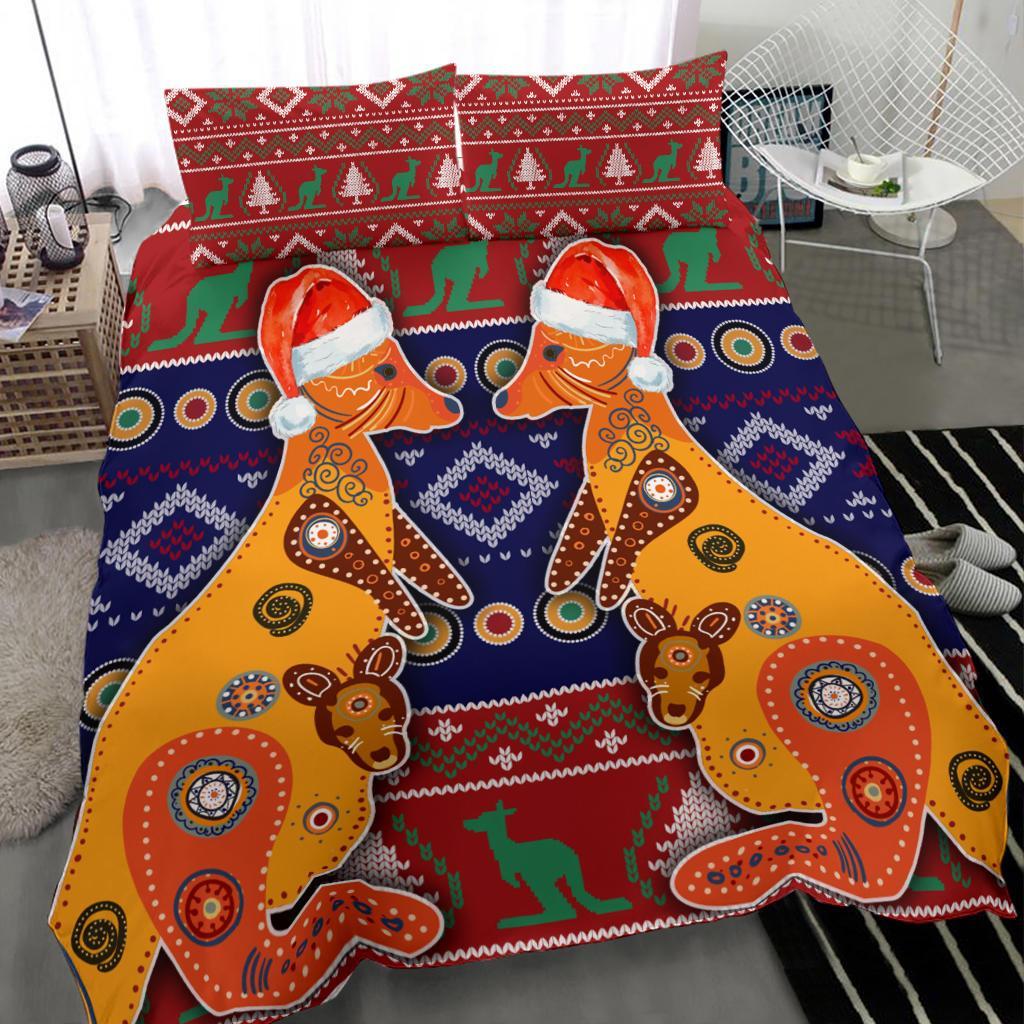 christmas-bedding-set-mother-kangaroo-in-christmas