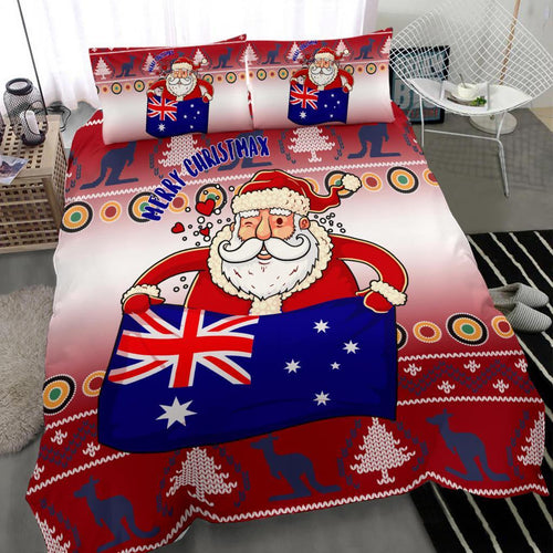 christmas-bedding-set-australia-santa-claus-hold-the-flag-red