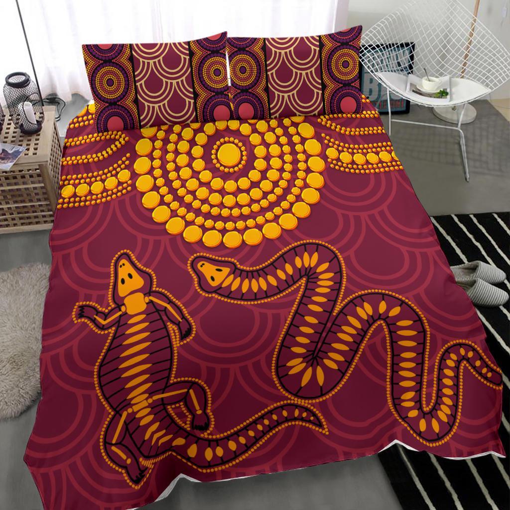 aboriginal-bedding-set-aboriginal-snake-and-alligator