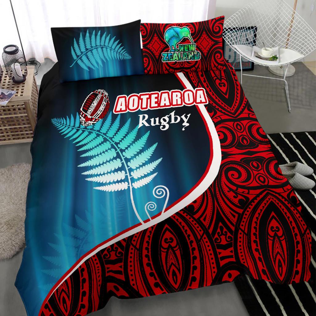 aotearoa-rugby-black-maori-bedding-set-kiwi-and-silver-fern-new-zealand