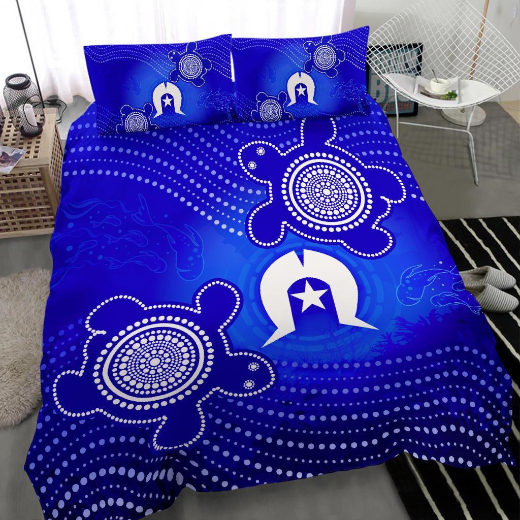 torres-strait-islanders-bedding-set-torres-symbol-with-turtle