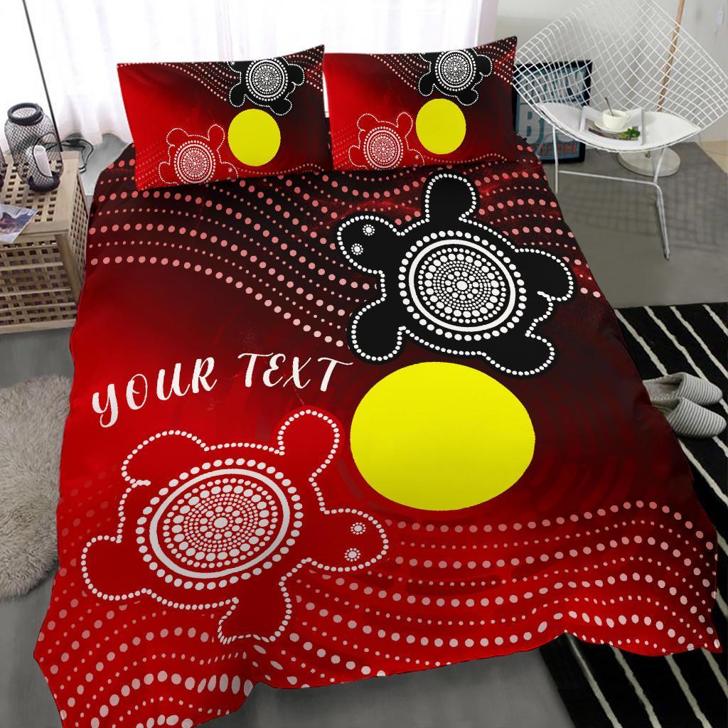 aboriginal-bedding-set-indigenous-circle-dot-painting-style
