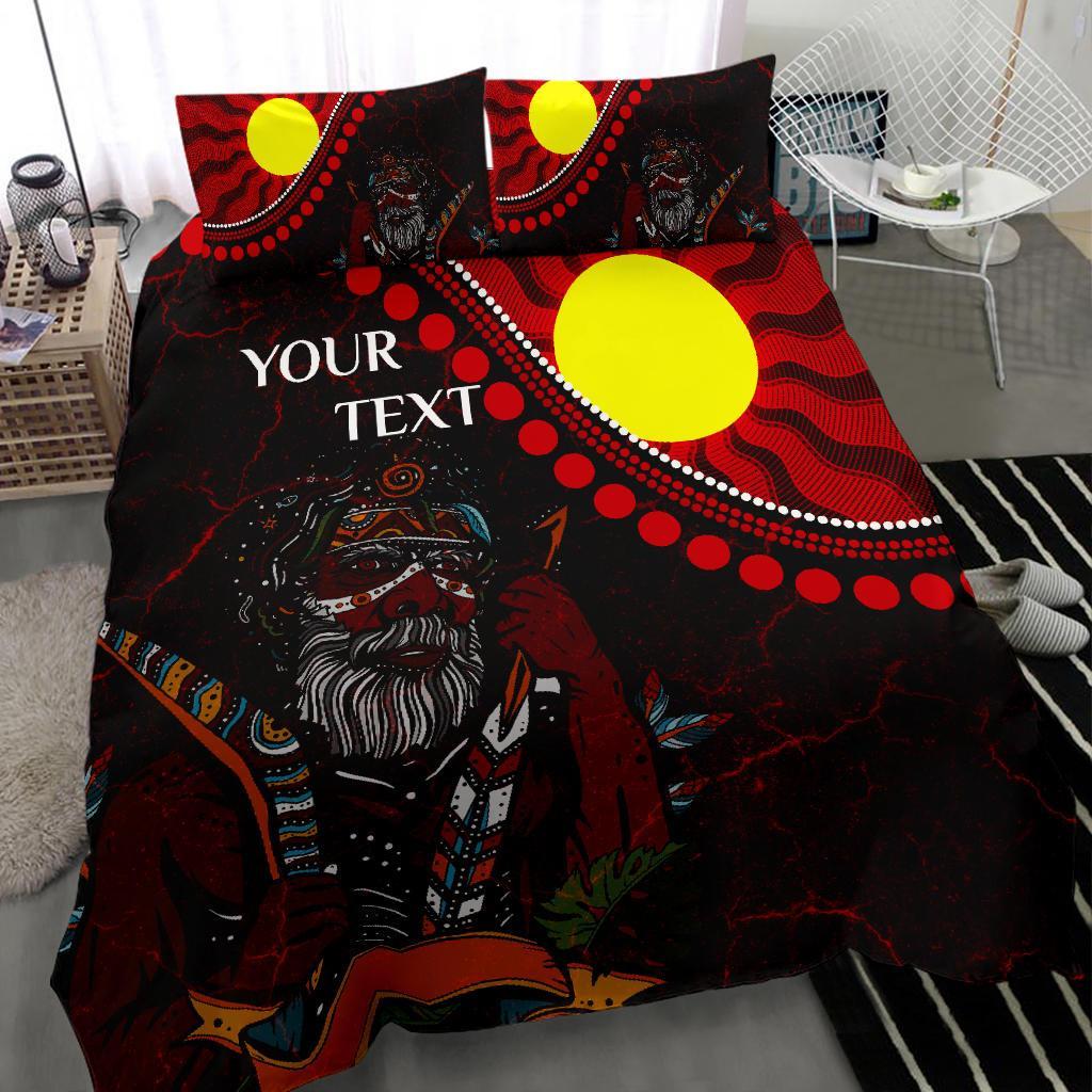 custom-aboriginal-bedding-set-indigenous-people-and-sun