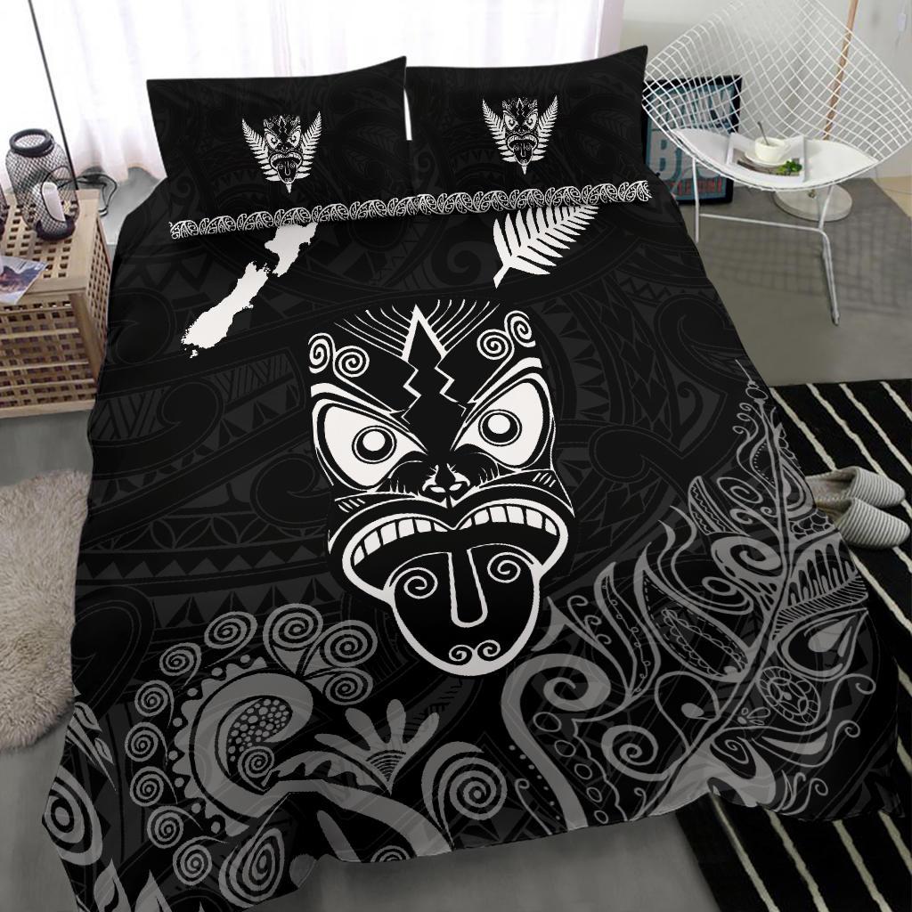 maori-aotearoa-rugby-haka-bedding-set-new-zealand-silver-fern-black