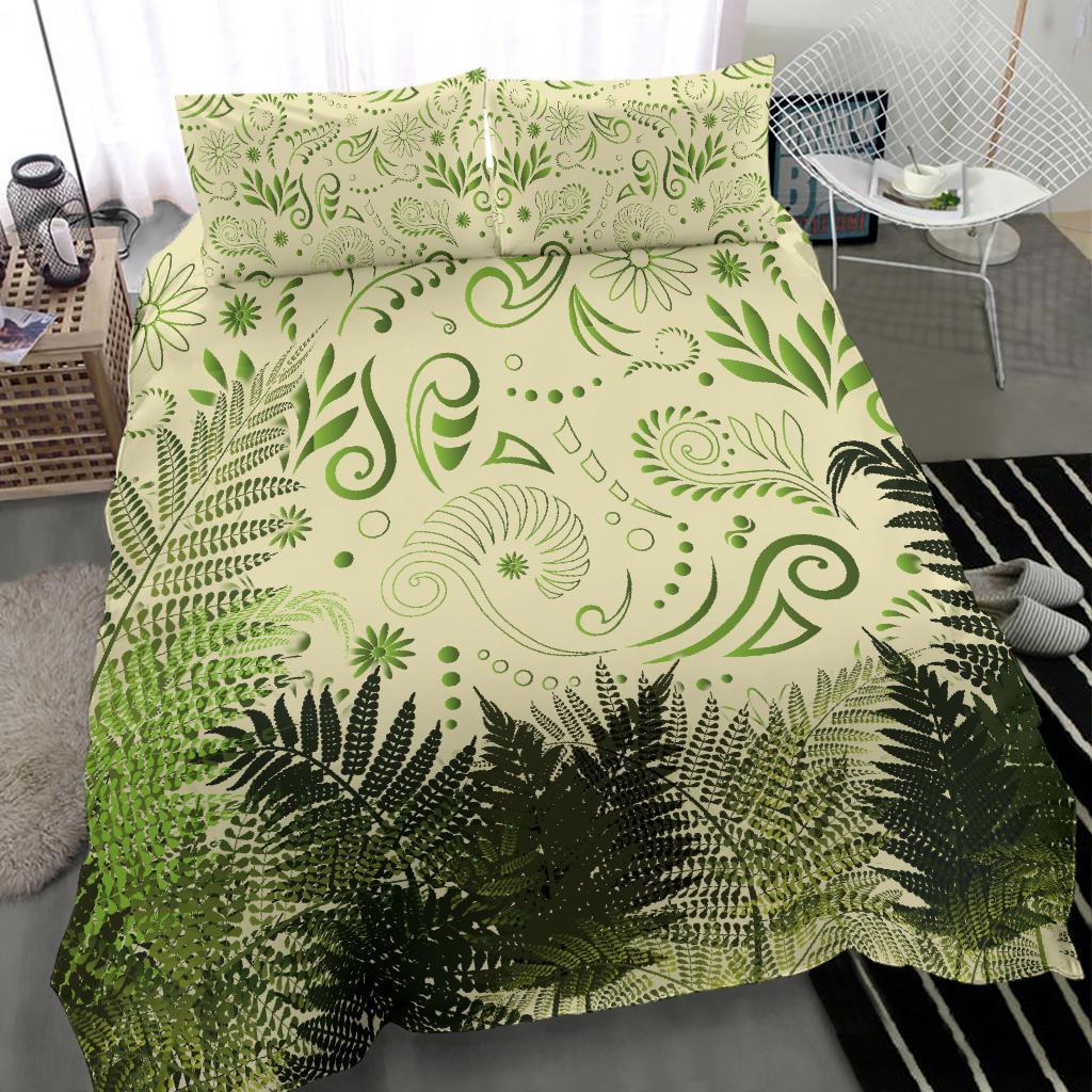 new-zealand-bedding-set-silver-fern-aotearoa-vibes-beige