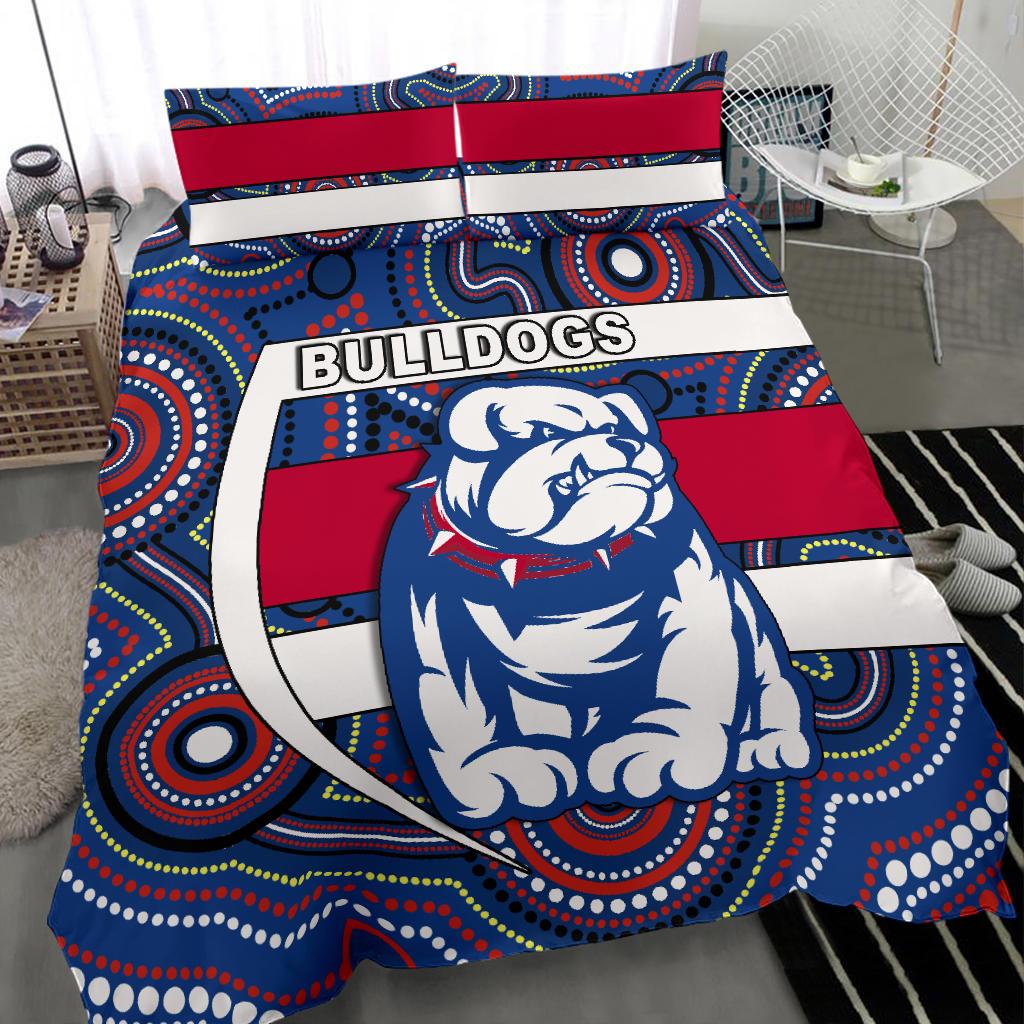 western-football-bulldogs-bedding-set-redamancy-indigenous-australian