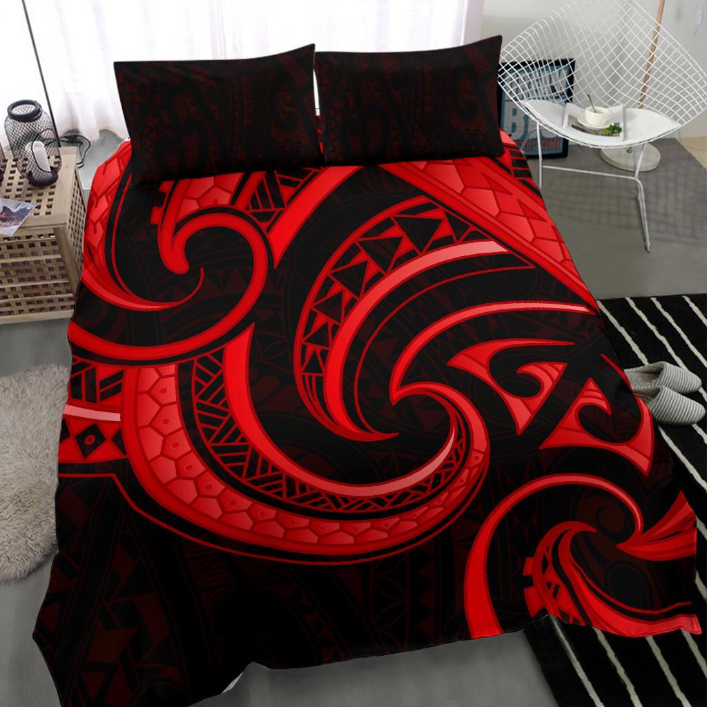 new-zealand-maori-mangopare-bedding-set-polynesian-red