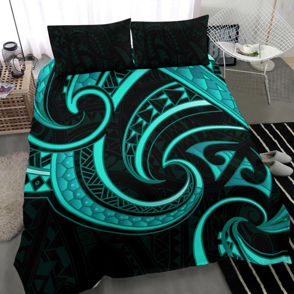 new-zealand-maori-mangopare-bedding-set-polynesian-turquoise