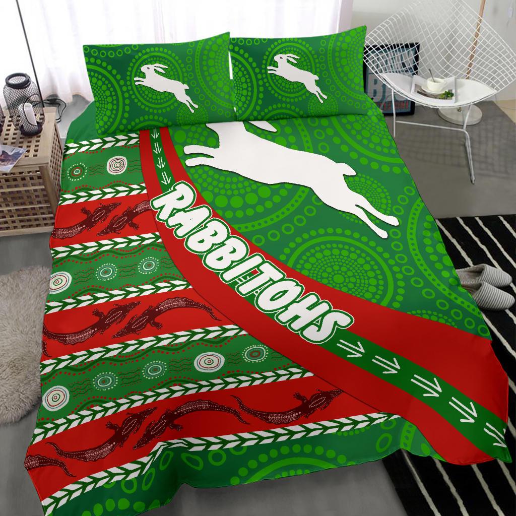 south-sydney-rabbitohs-aboriginal-bedding-set-victorian-vibes