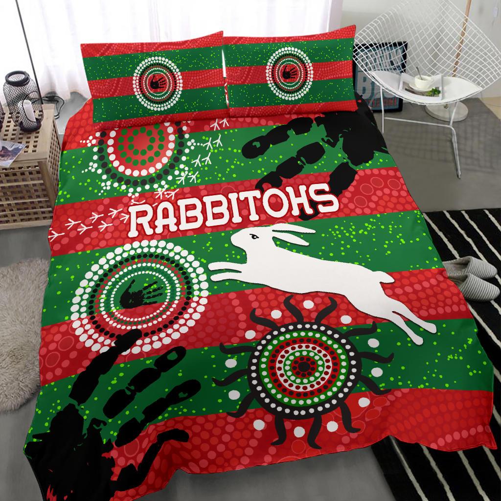 south-sydney-rabbitohs-indigenous-bedding-set-country-style-no-1