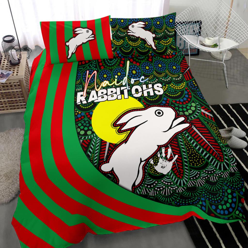 rabbitohs-naidoc-week-bedding-set-indigenous-version-special