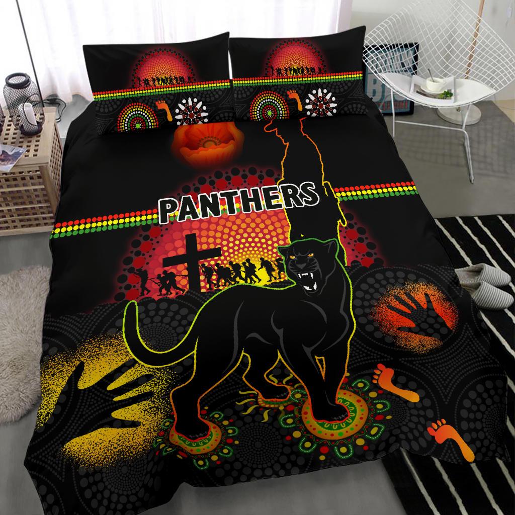 penrith-bedding-set-indigenous-panthers-anzac-day-lest-we-forget