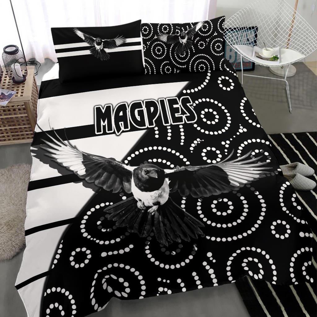 western-suburbs-magpies-bedding-set-simple-indigenous