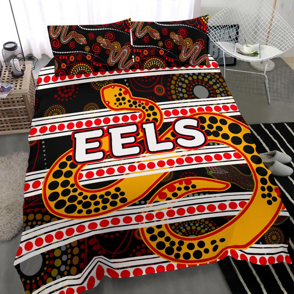 parramatta-eels-bedding-set-tribal-style-black
