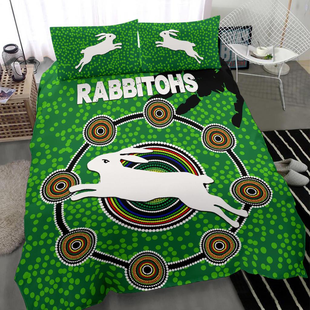 naidoc-rabbitohs-bedding-set-aboriginal-vibes-no-1