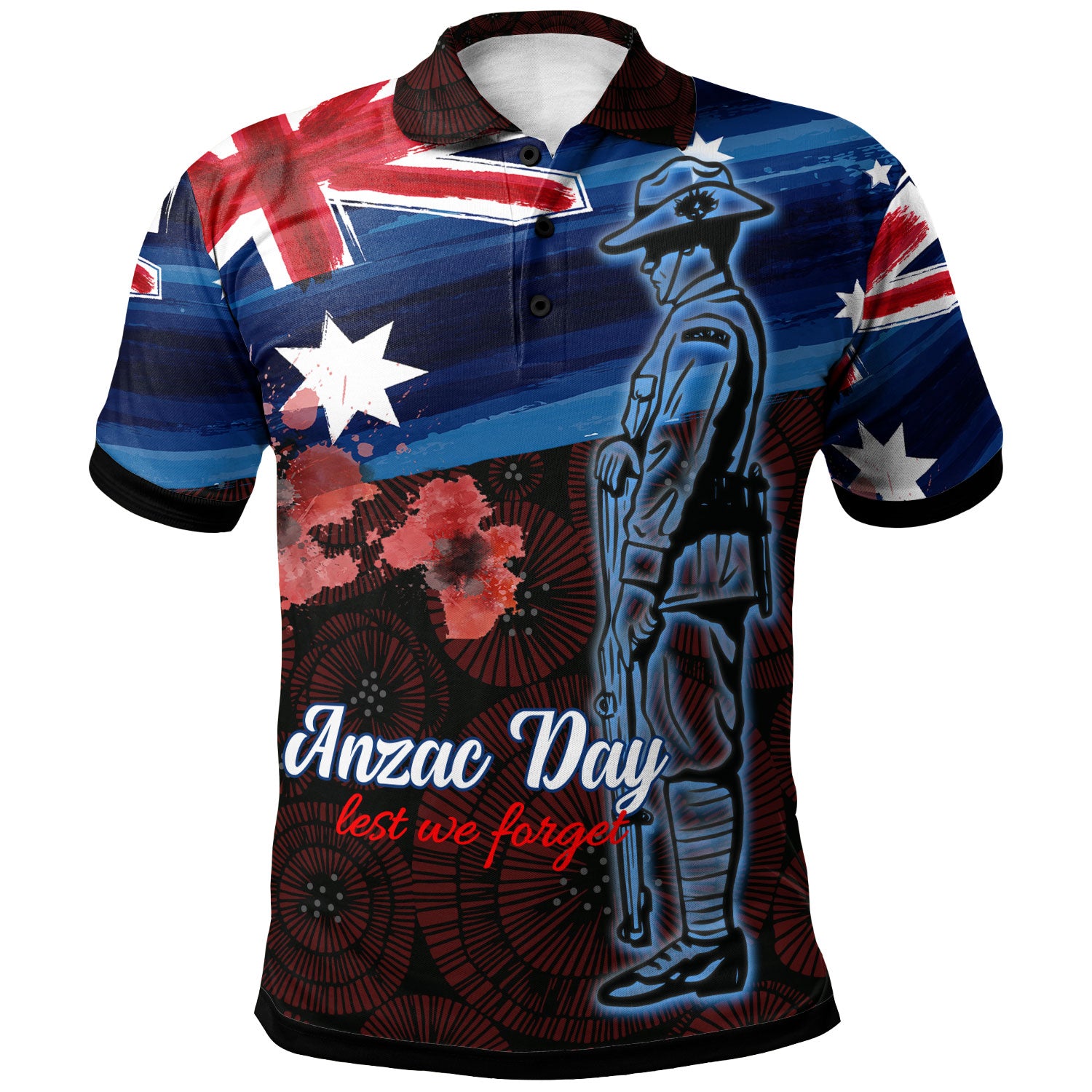 australia-anzac-day-polo-shirt-poppy-flowers-with-australia-flag