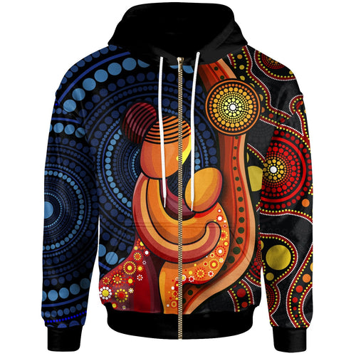 kids-zip-up-hoodie-aboriginal-mother-and-son