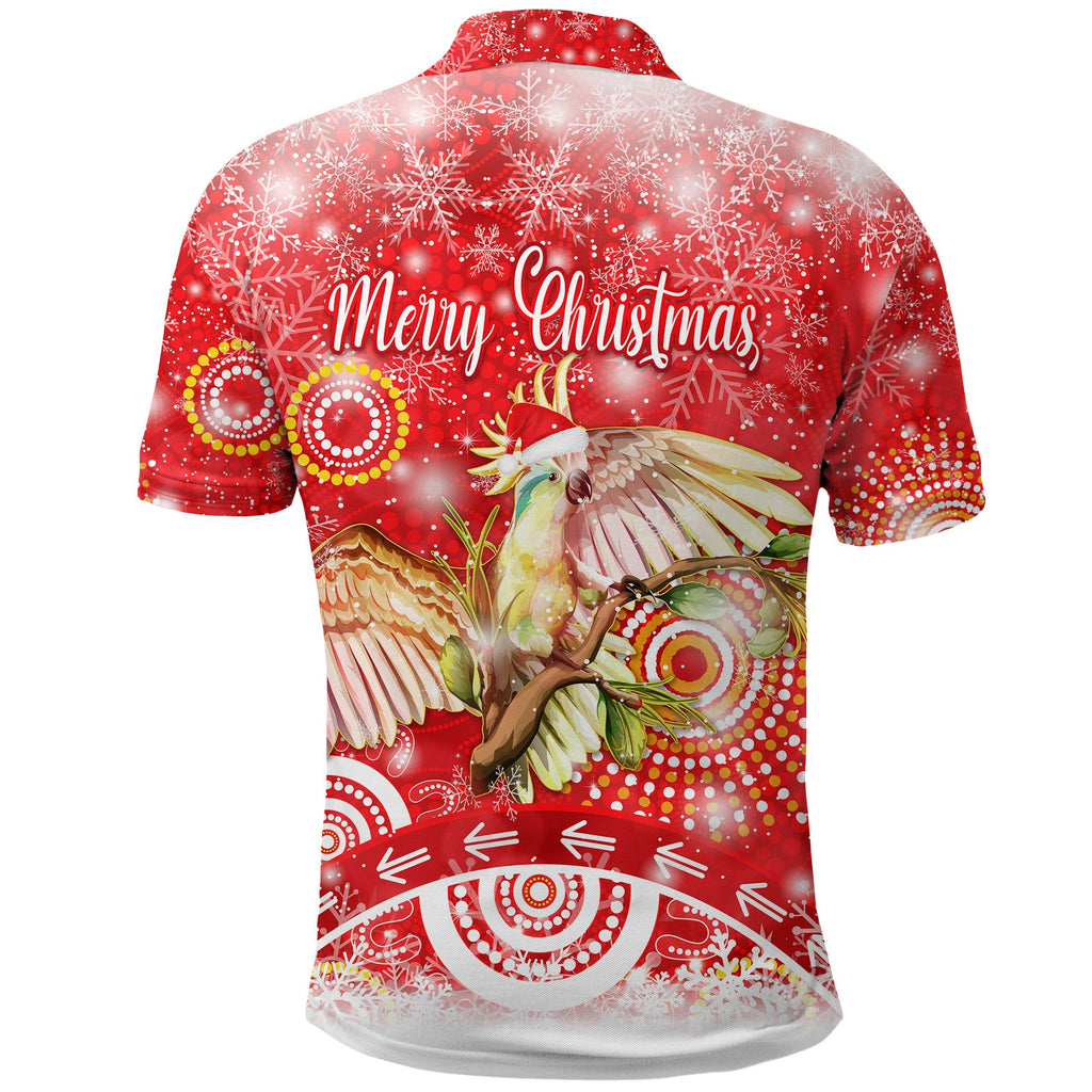 australia-cockatoo-christmas-polo-shirt-original-style-red