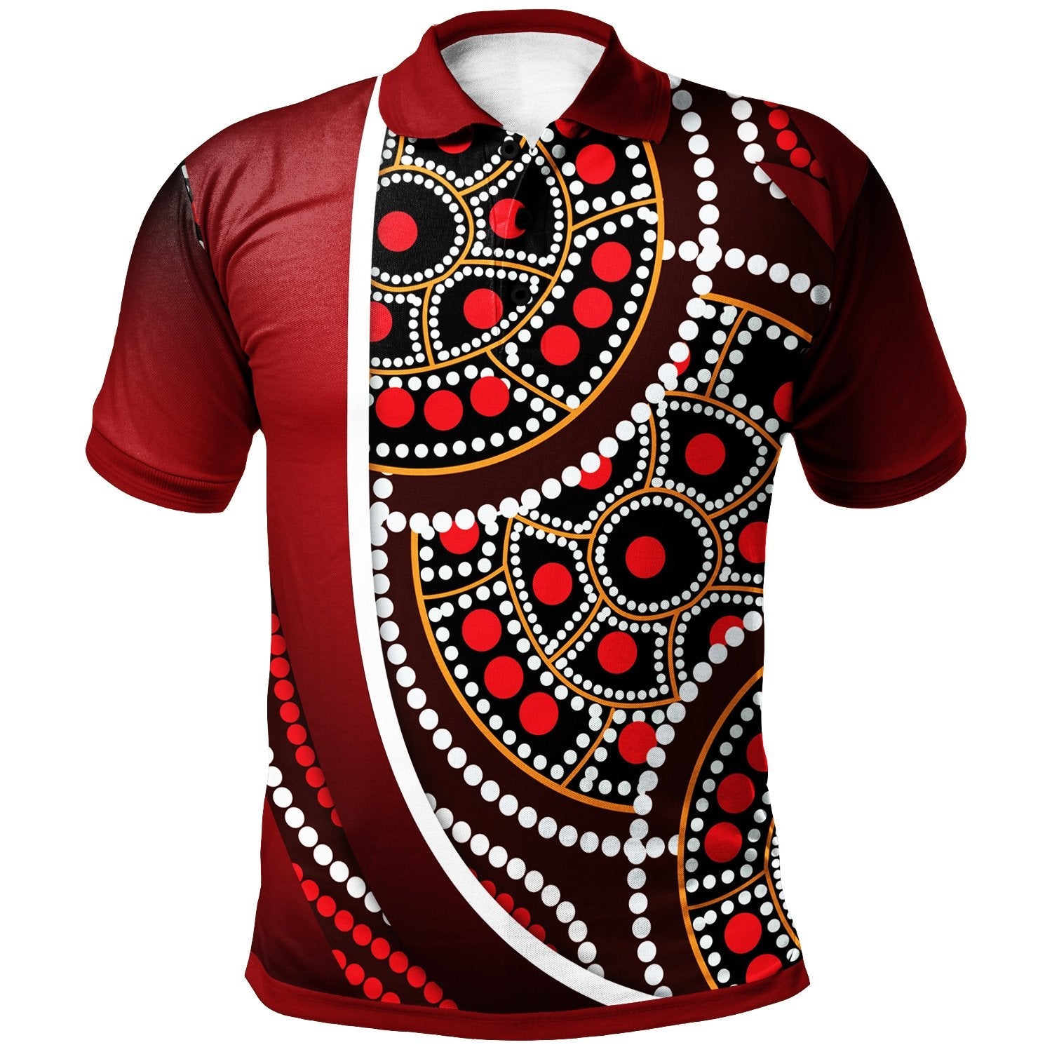 aboriginal-polo-shirt-aboriginal-tortoiseshell-dot-panting