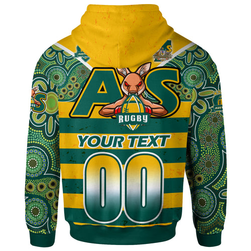 australian-rugby-sevens-mens-squad-hoodie-custom-kangaroo-mascot-rugby-aboriginal-lines-style-hoodie